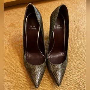 Stuart Weitzman Snakeskin Pumps